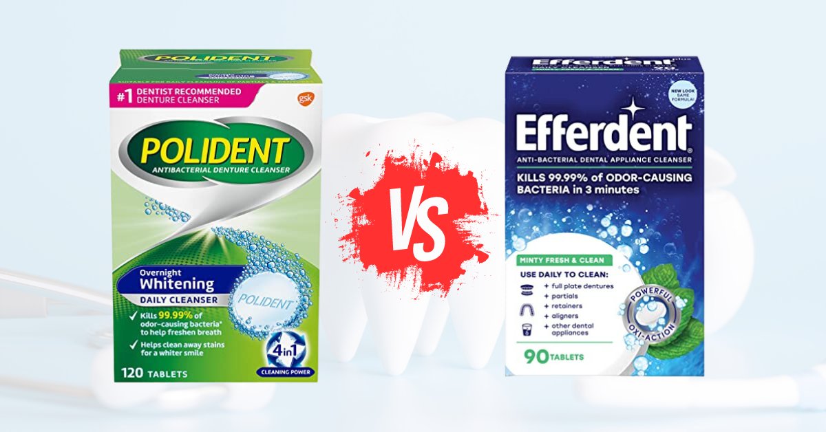 Unmasking the Key Differences Between Polident vs Efferdent Denture Cleaners!